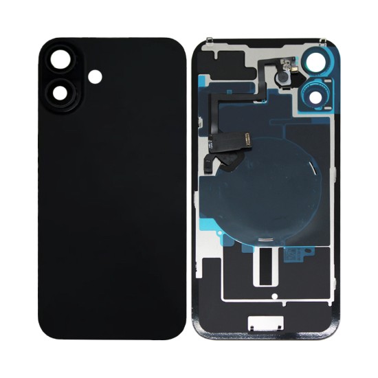 Tapa Trasera Apple iPhone 16 Plus con Wireless Charge+Flashlight Flex Negro